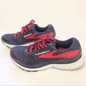 Brooks Launch red white blue olympic limited 7.5